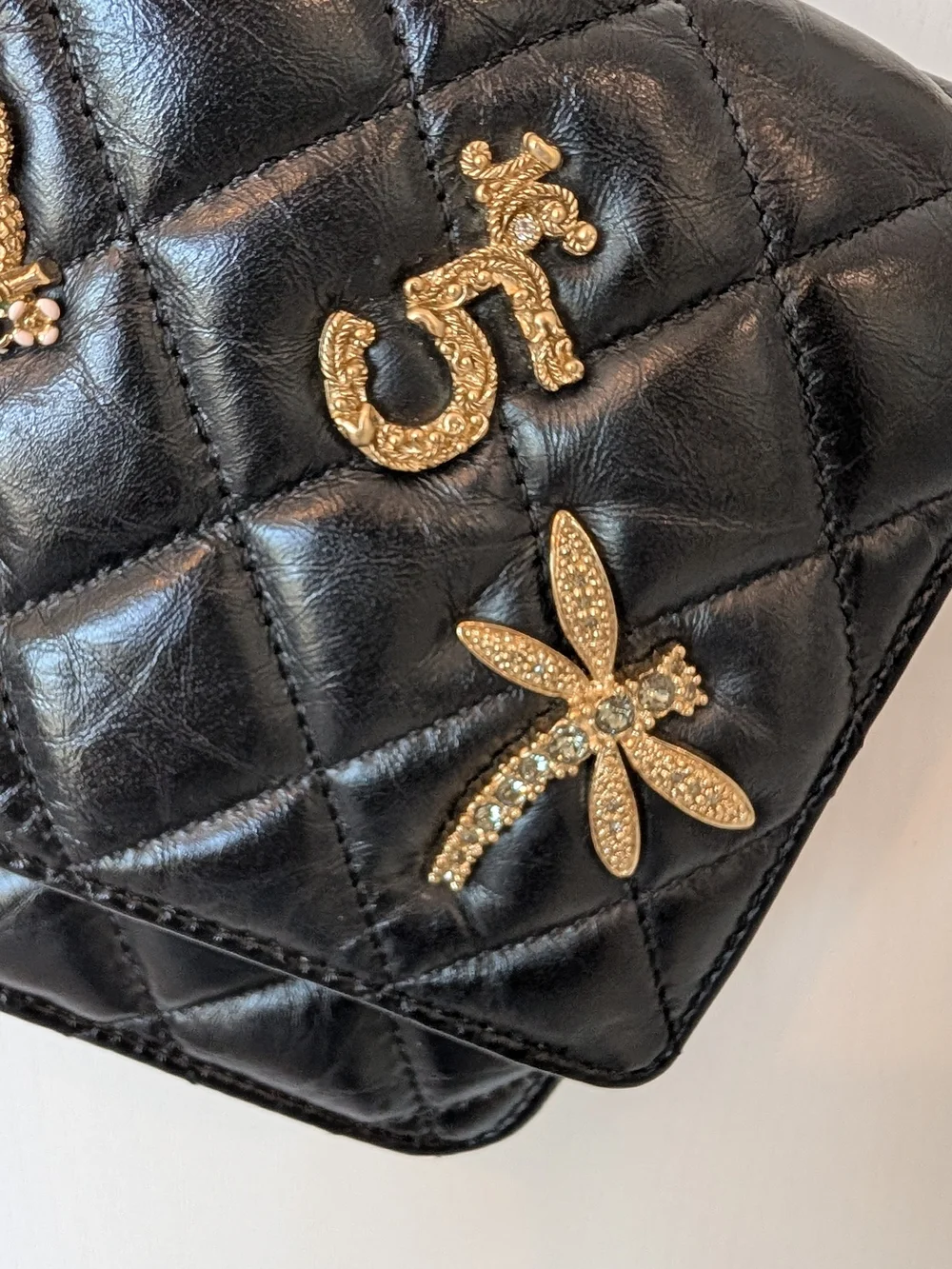 Chanel Aged Calfskin Lucky Charms 2.55 Reissue WOC - Picture 6 of 15